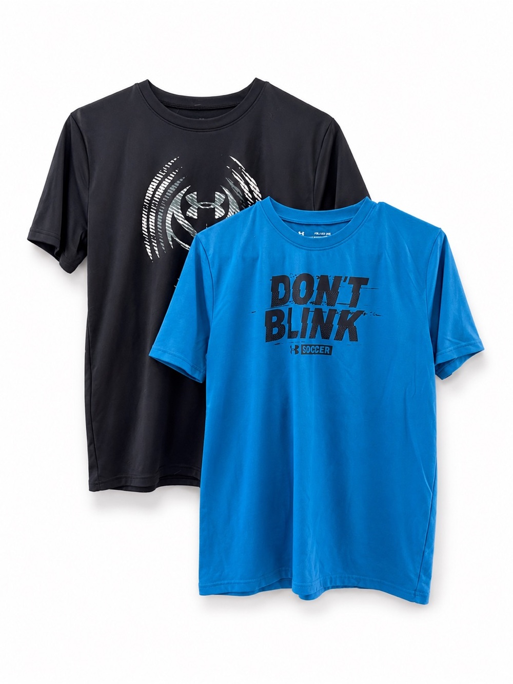 Under Armour Boys Athletic Bundle Blue & Black Short-Sleeve Performance Tees
